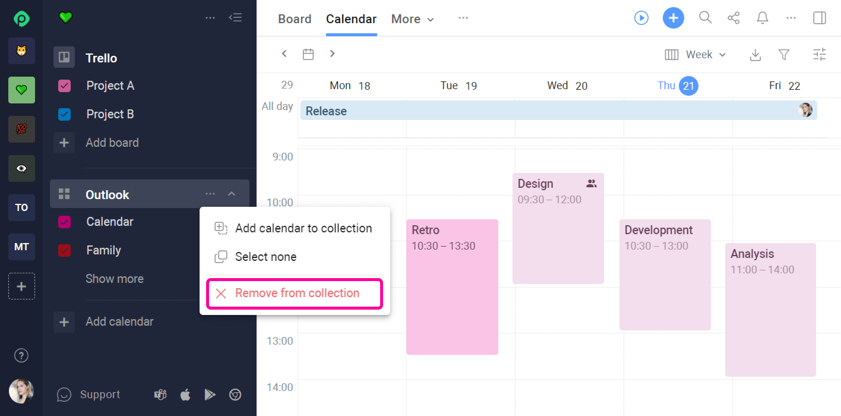 Outlook calendar disconnect