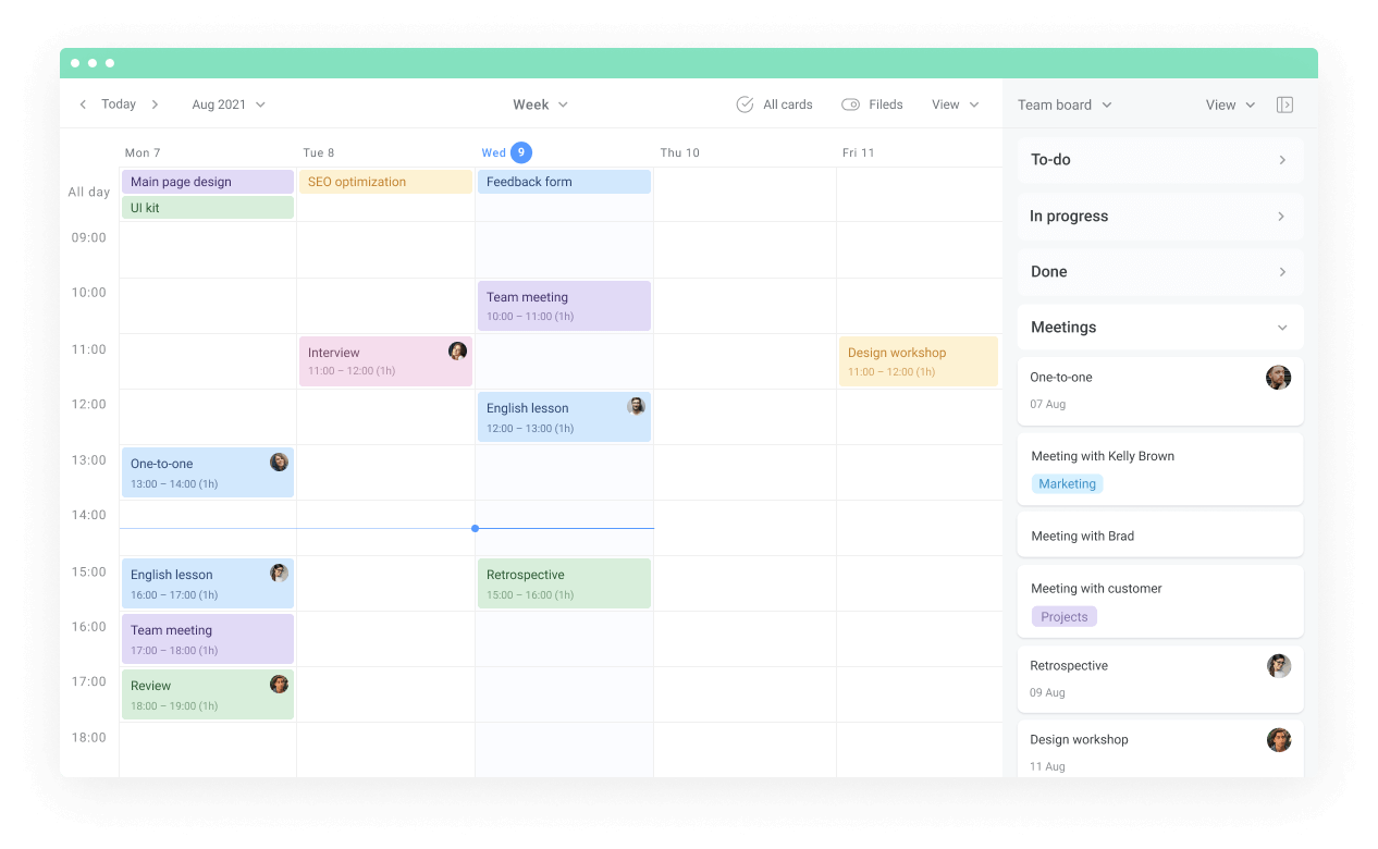 Weekly planner main image