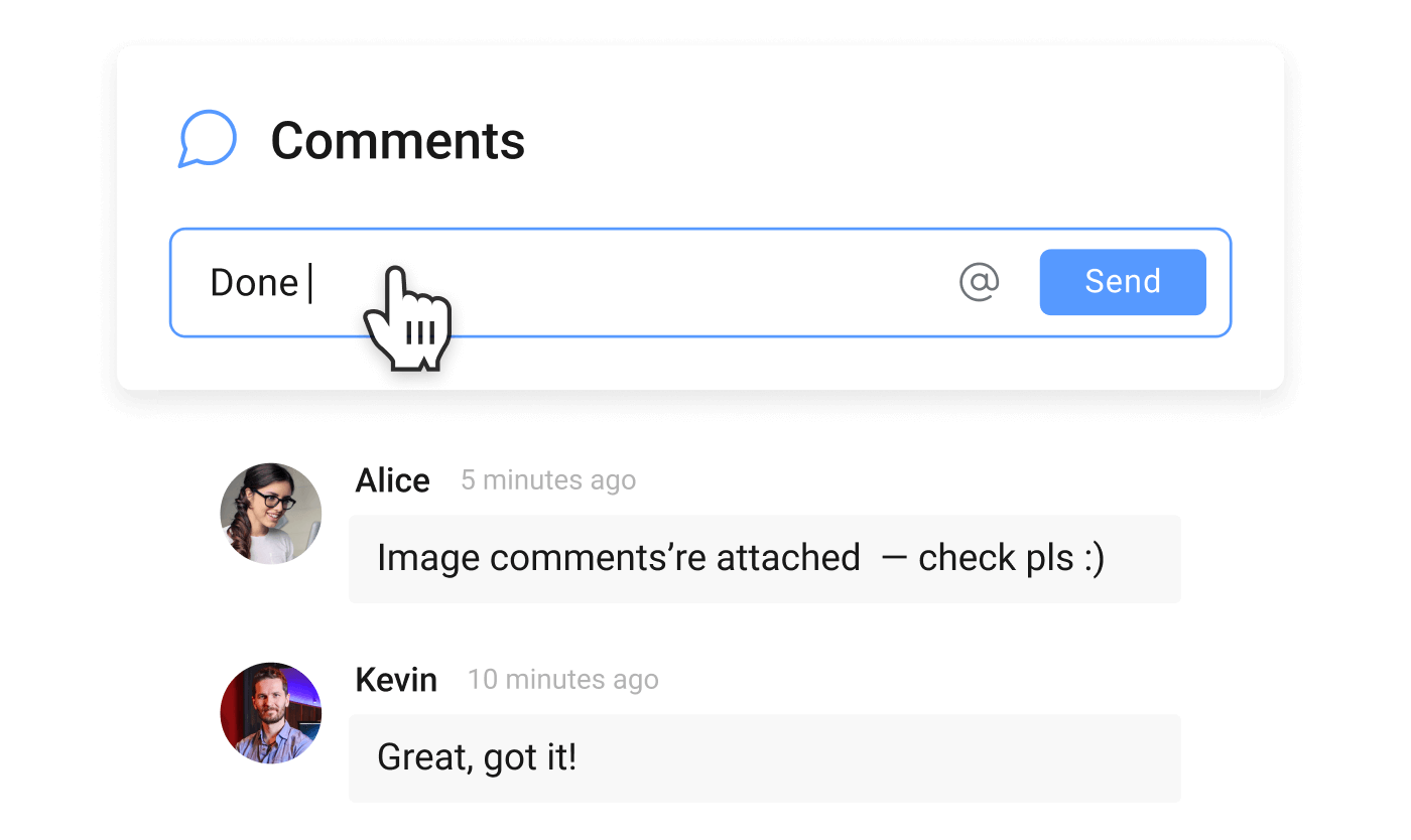 Keep communication and content together