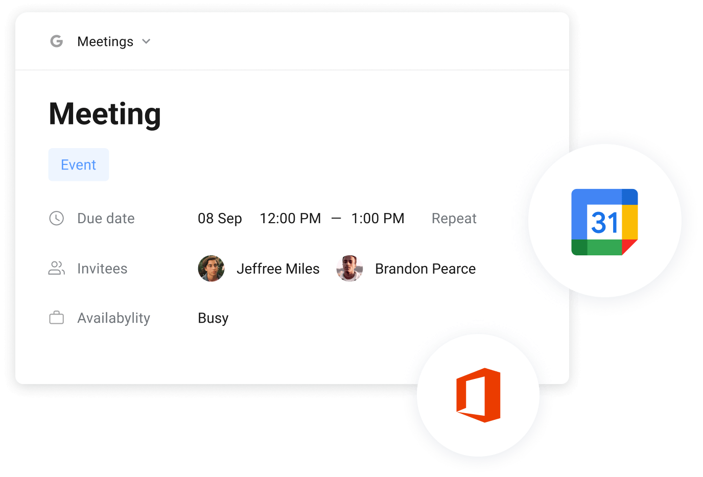 Organize team meetings