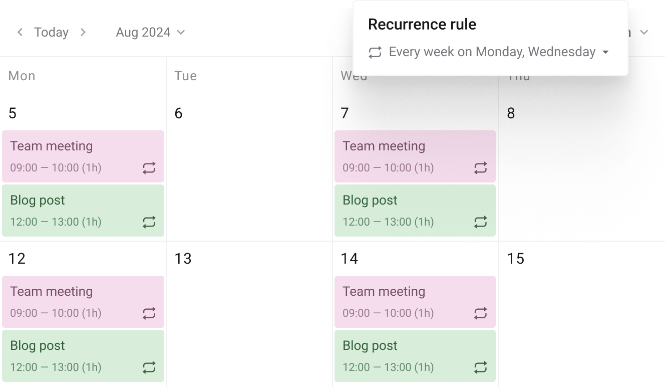 Never miss a beat with Recurring Tasks