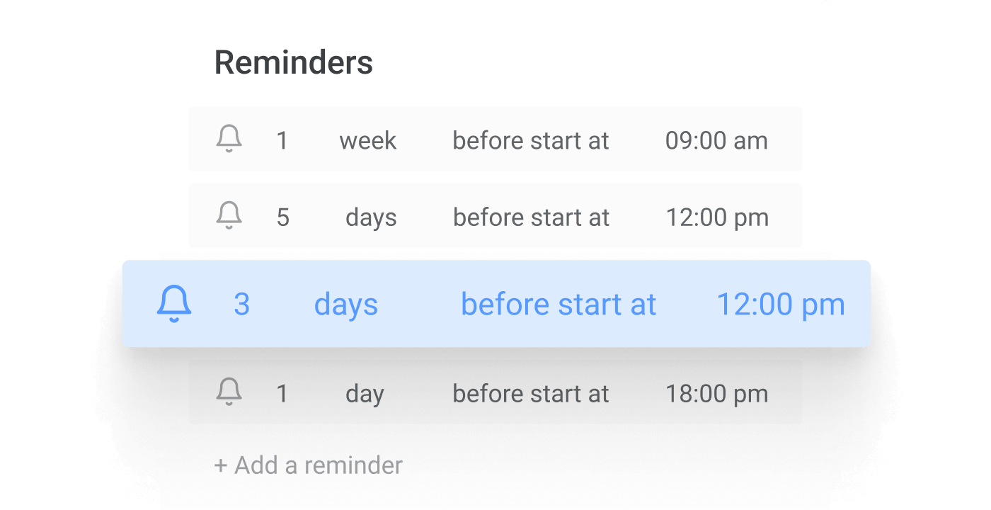 Stay ahead with smart Reminders