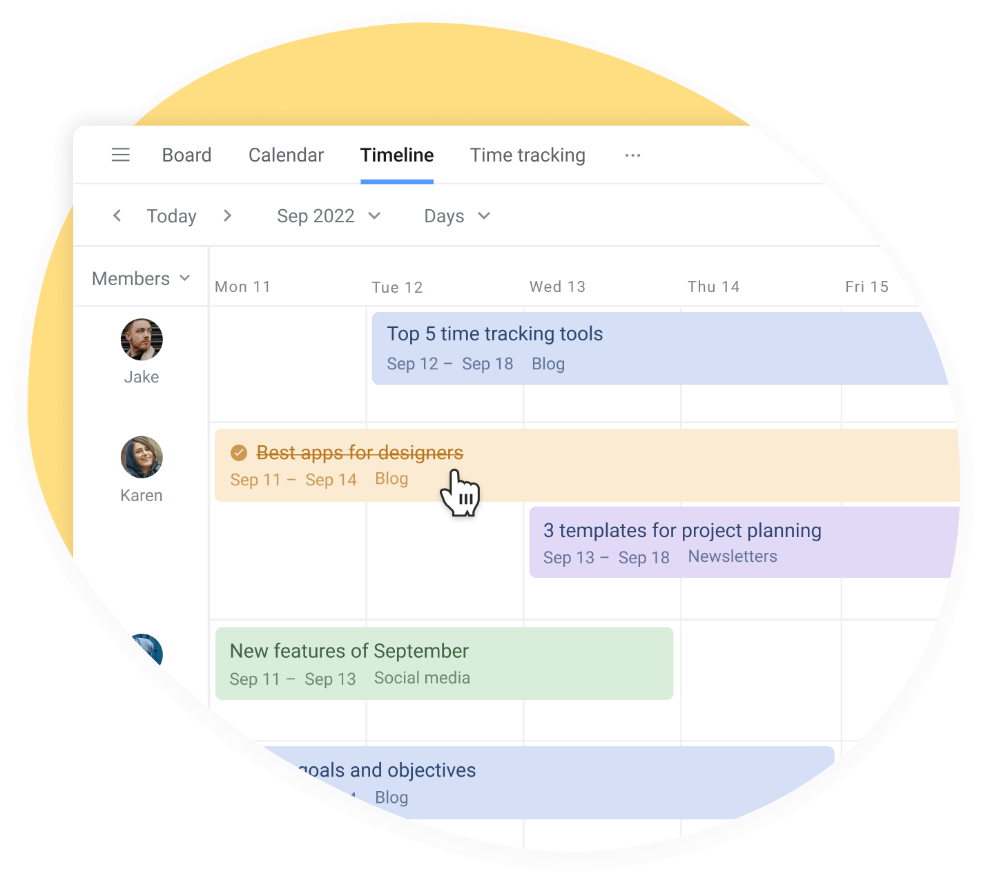 Track content status