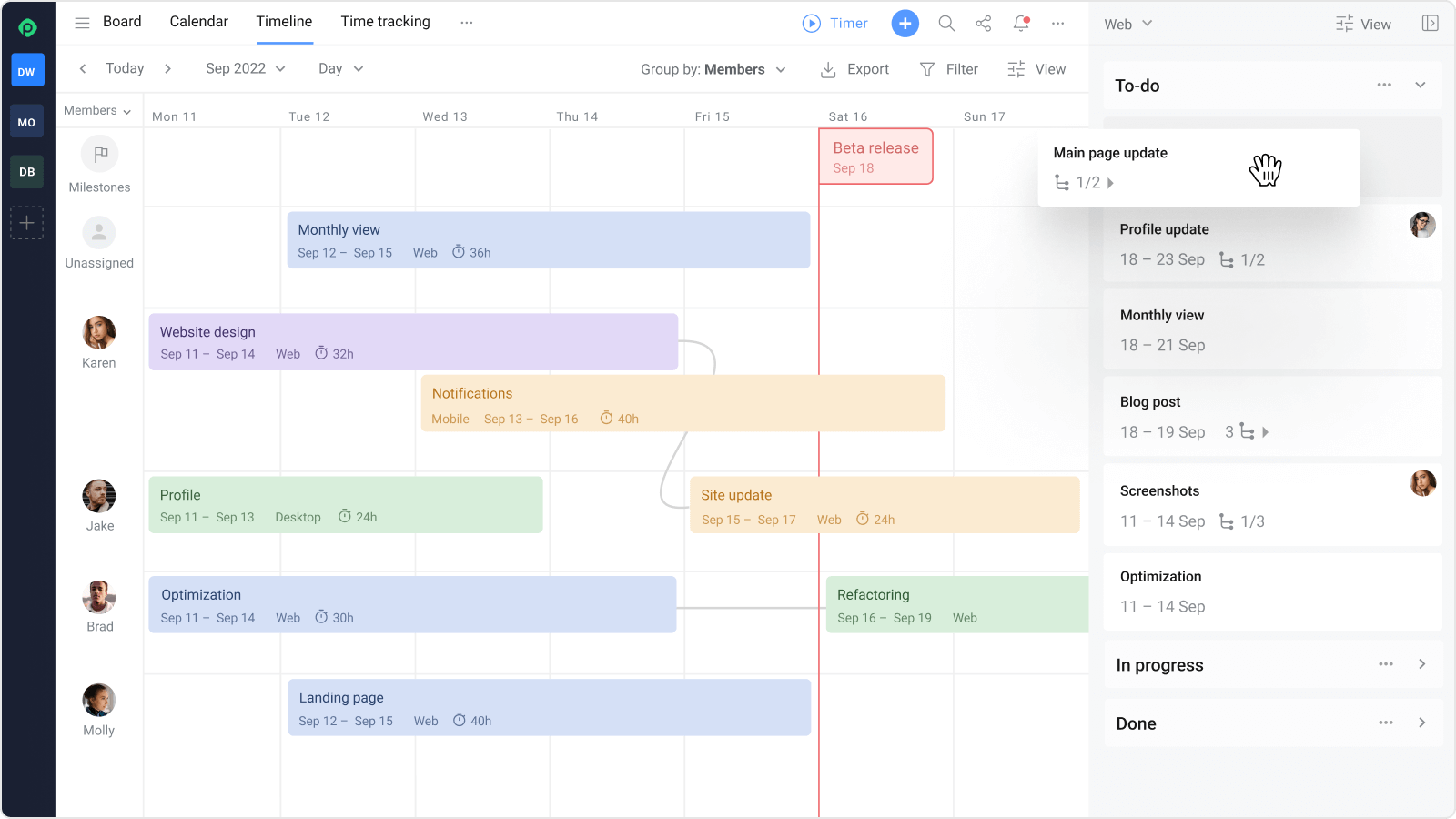 Calendar, Timeline, Time Tracking by Planyway PowerUp Trello