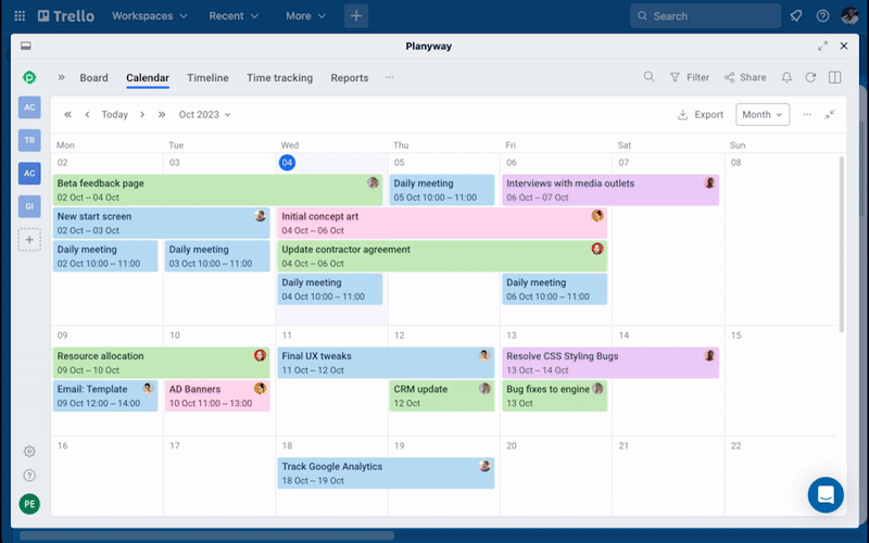 Planyway Calendar for Trello