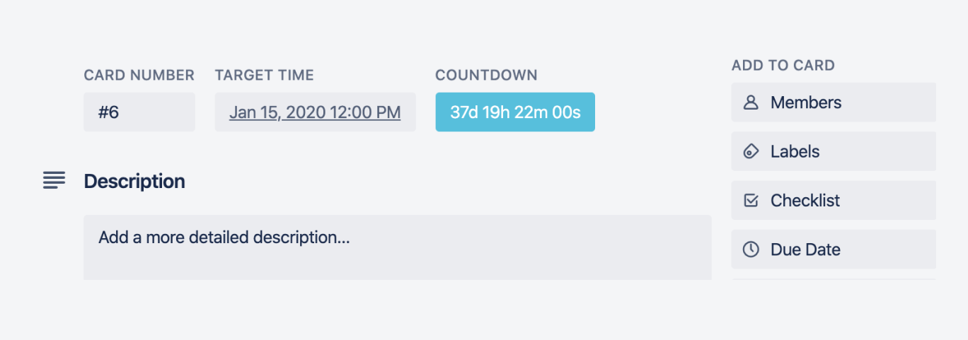 trello powerups countdown timer