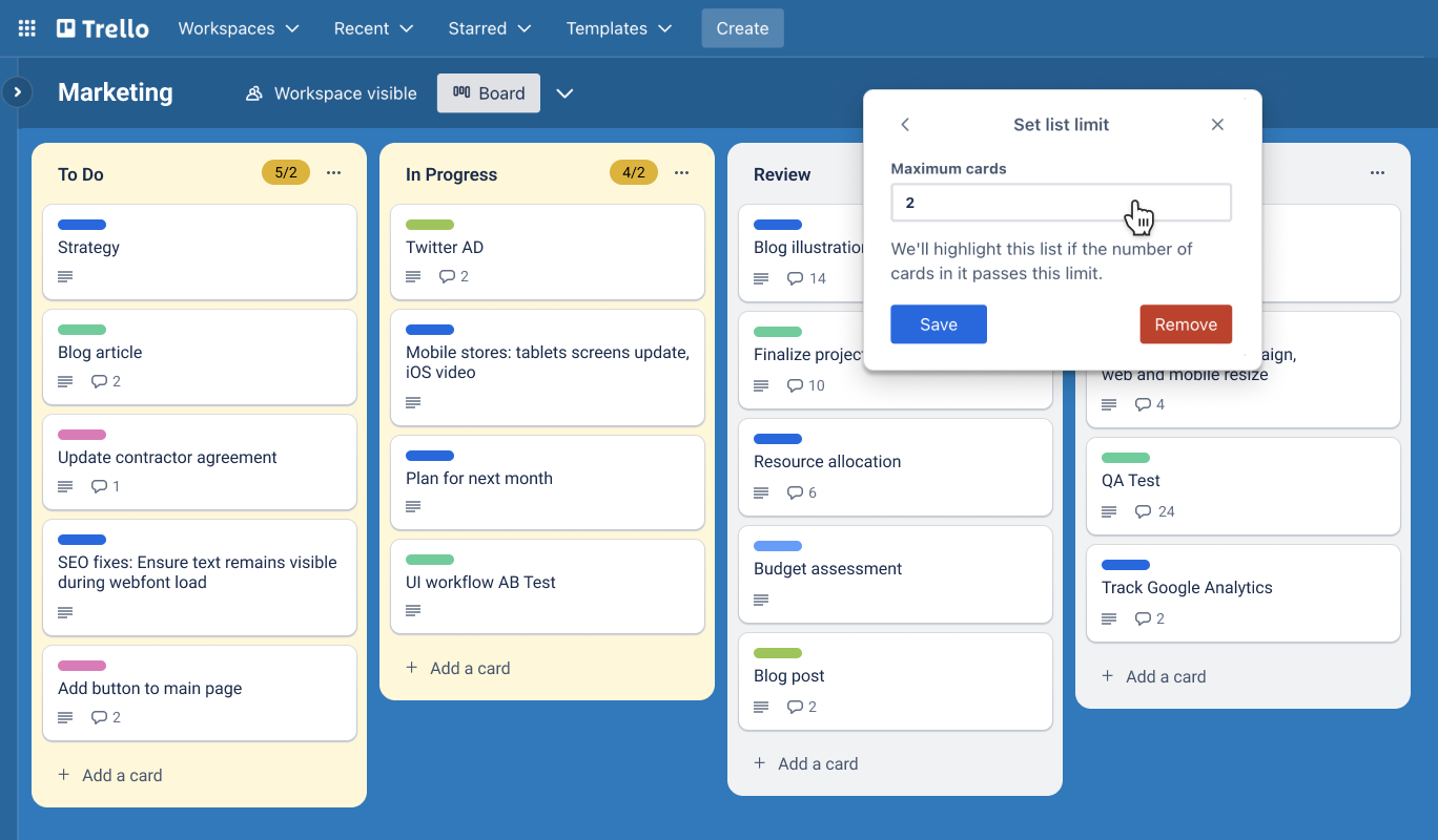 Get started with Kanban using Trello boards