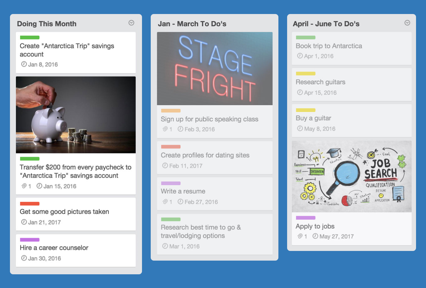 A Piece Trello board link (April 2023)