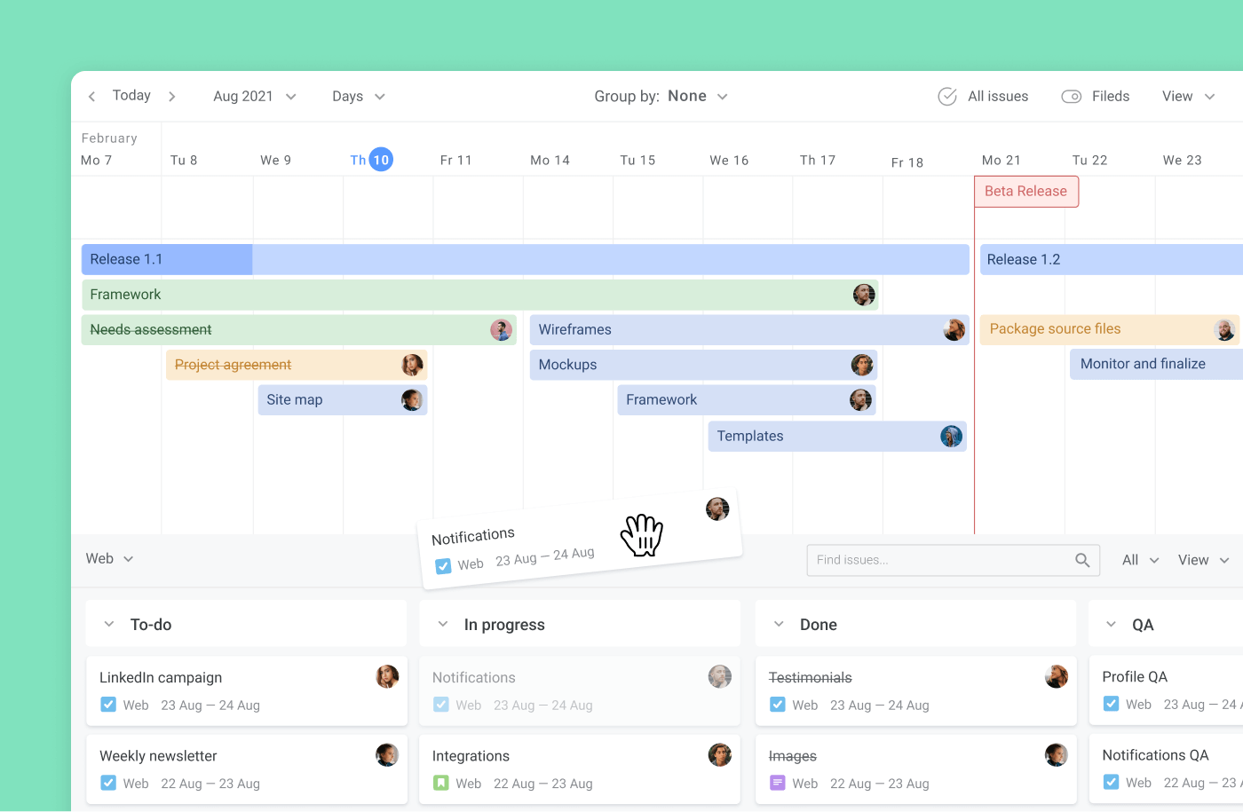 Grouping by day and week