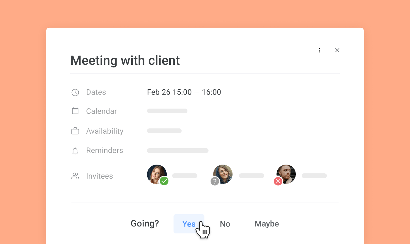 Schedule client meetings