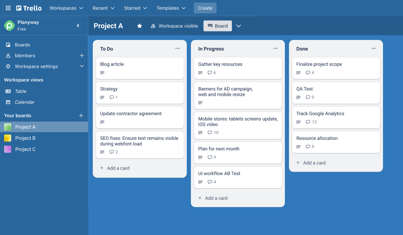 Using Trello to Manage Multiple Projects 