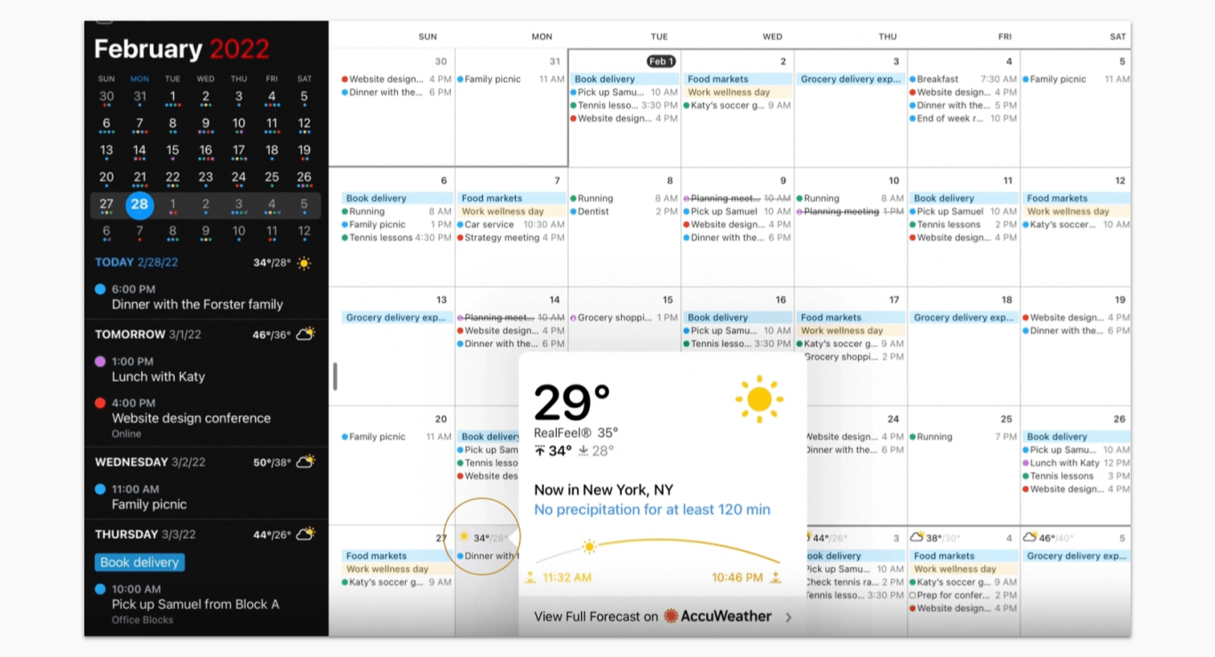 Best Digital Calendar Fantastical