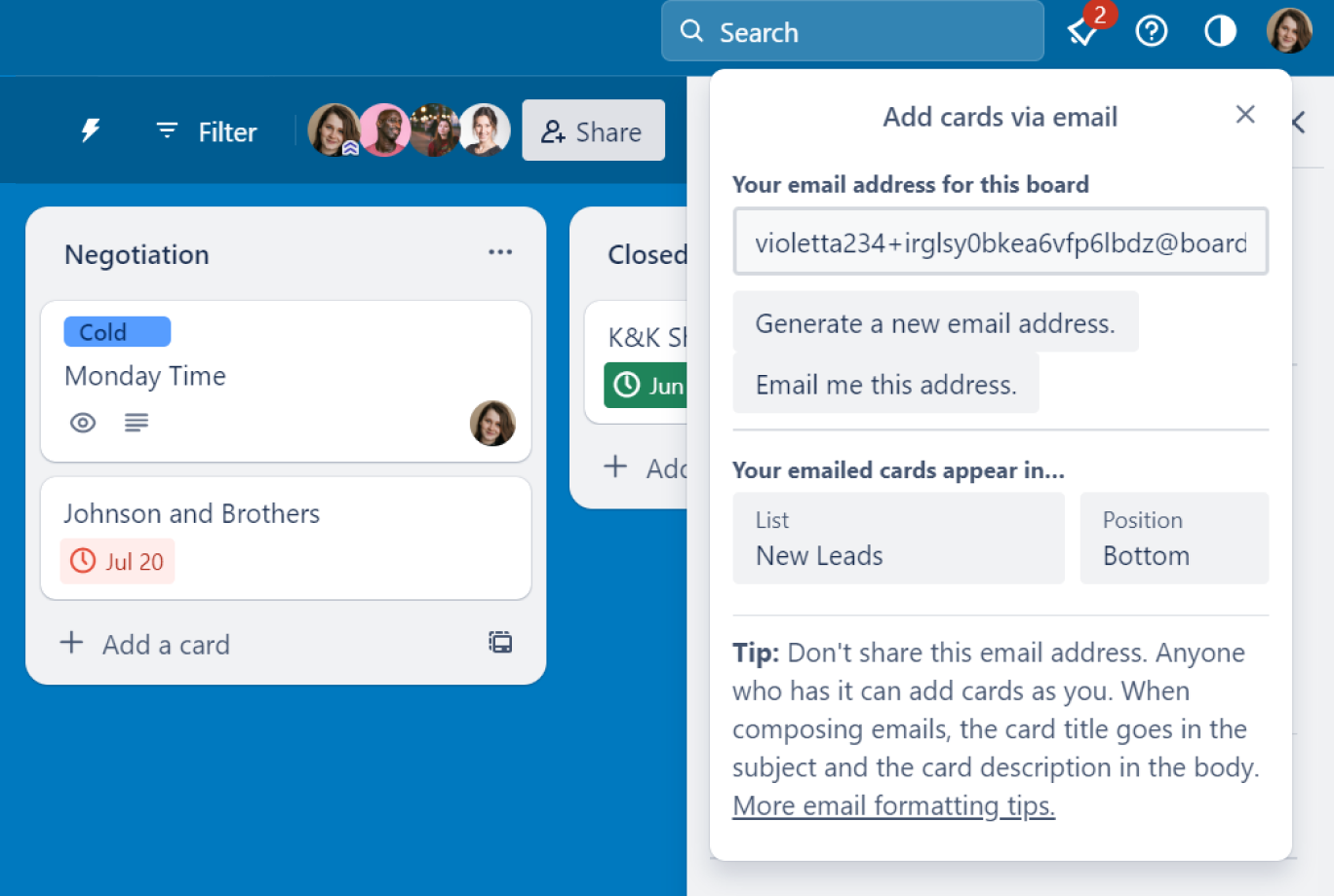 Trello CRM integration ·