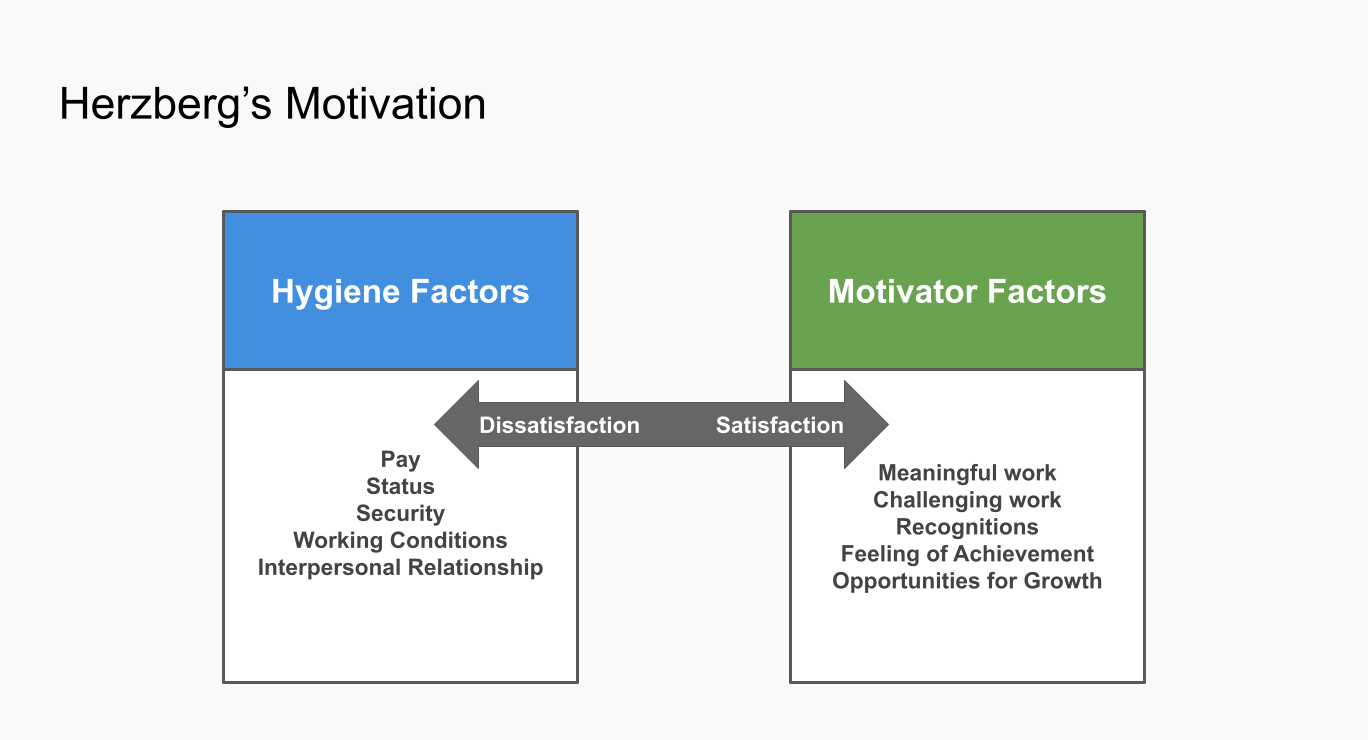 Herzberg Two Factor Theory Factor Comparison