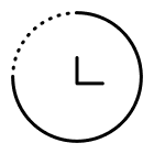 Simple time tracking icon
