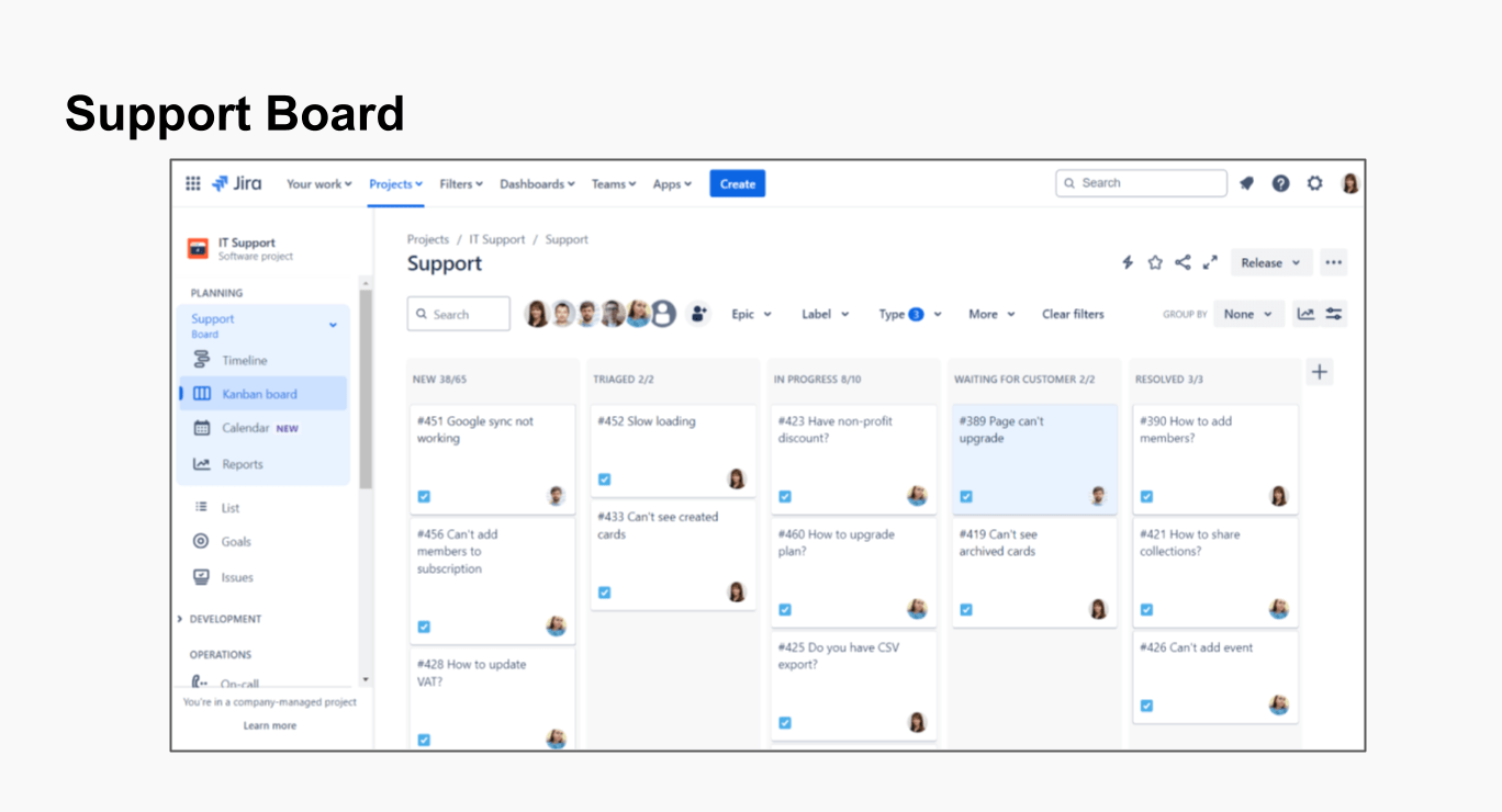 Jira Board Support