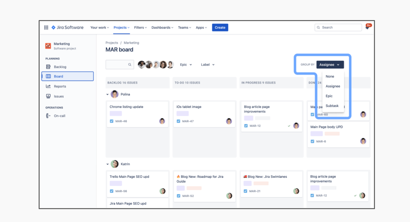 Jira Board Swimlanes