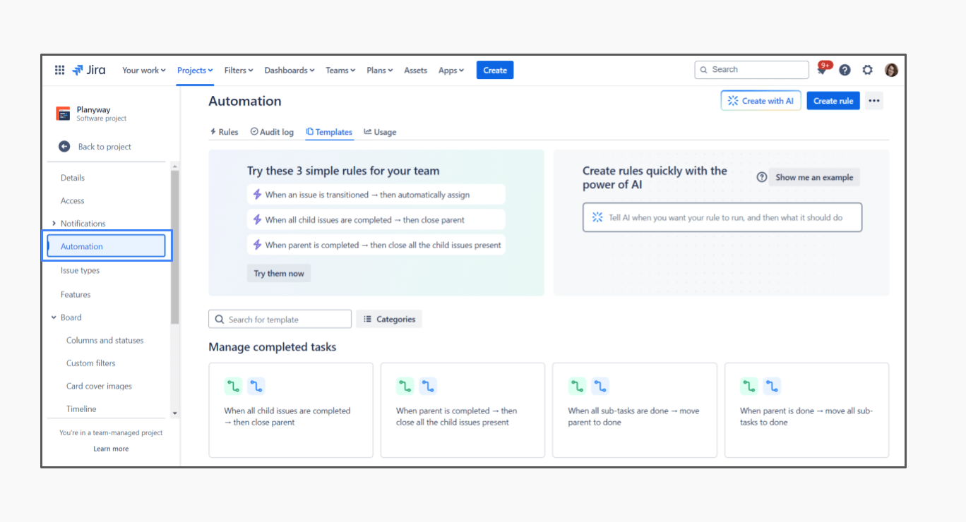 Jira Board Automation