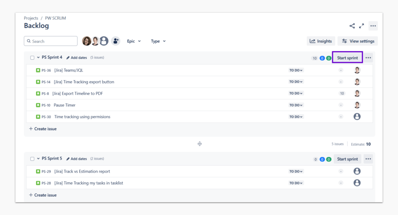 How to Start a Sprint in Jira