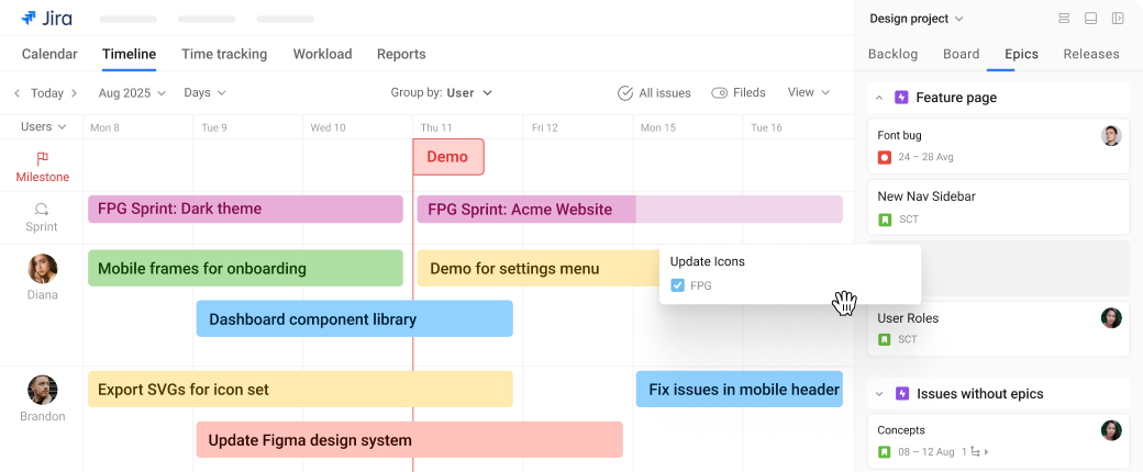 Jira design workflow