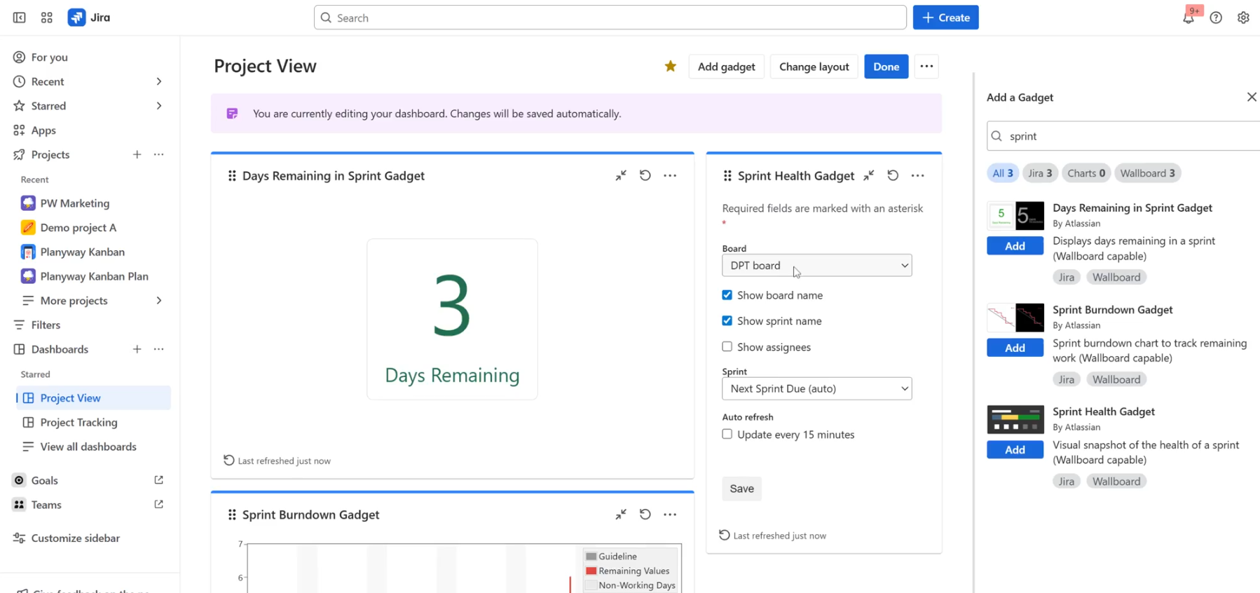 how to create jira dashboard