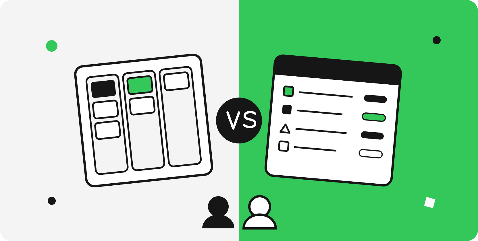 A cover for an article about the comparison between Jira and Trello