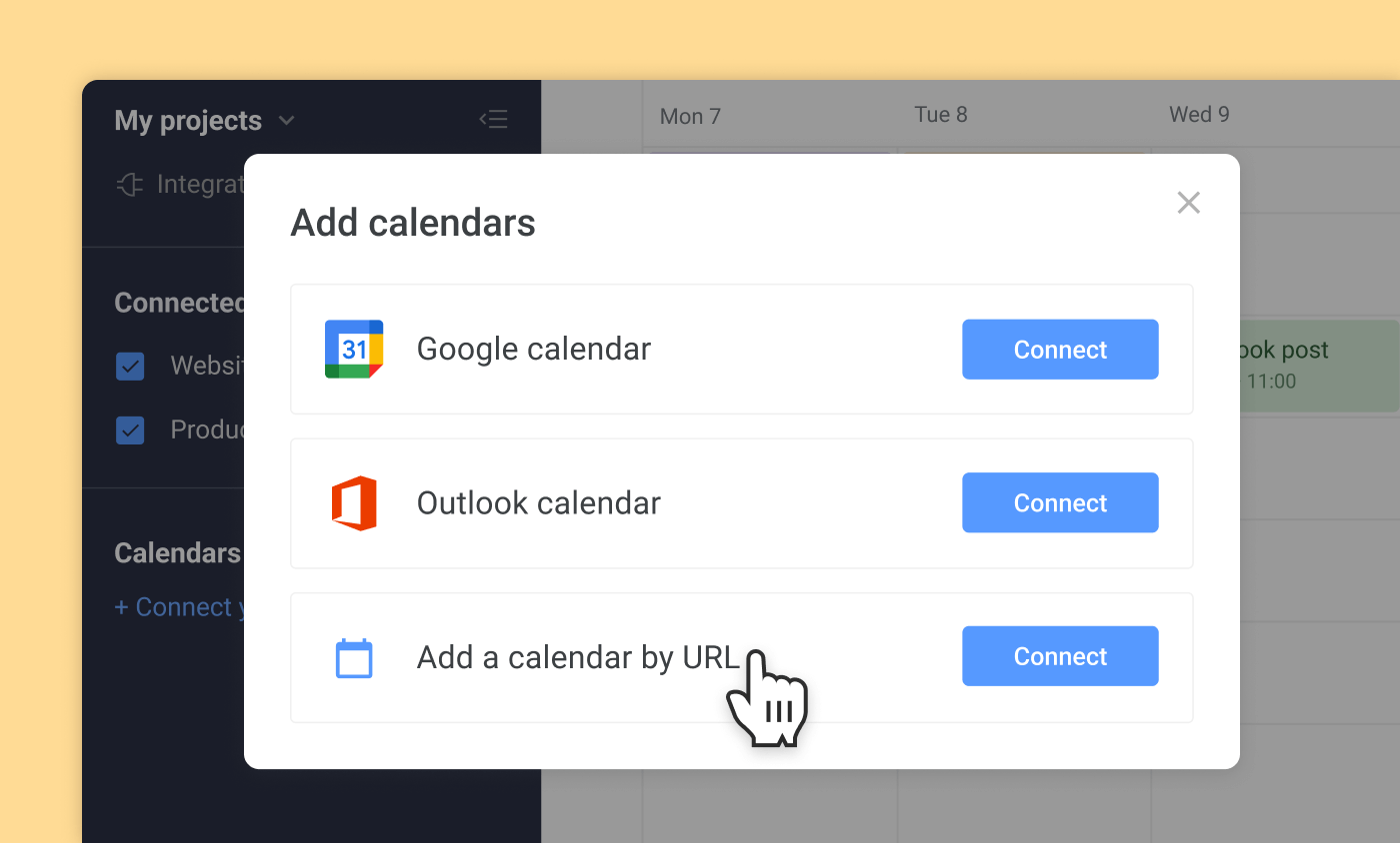 Trello Outlook Integration Add URL Calendar