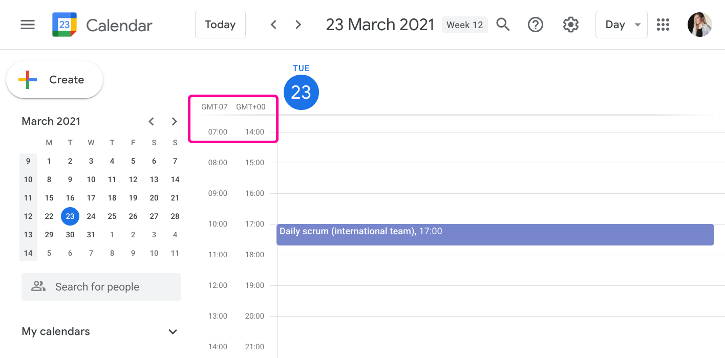 Time zones