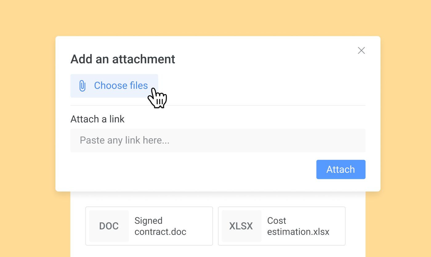 construction scheduling attachments