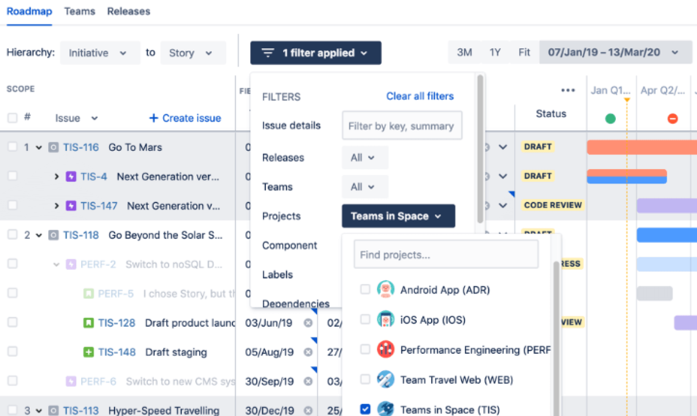 Advanced roadmaps (Portfolio)