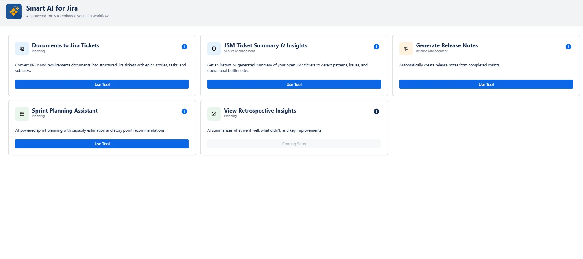 Smart AI for Jira tools