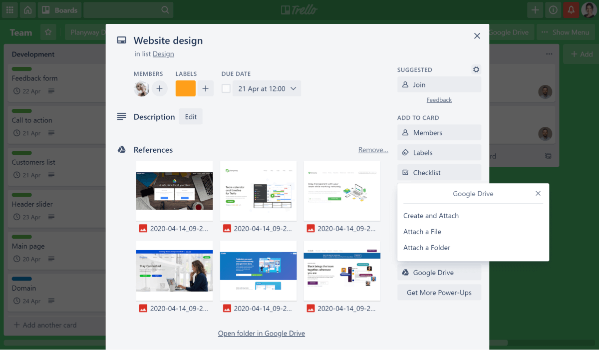 Planyway google drive power-up