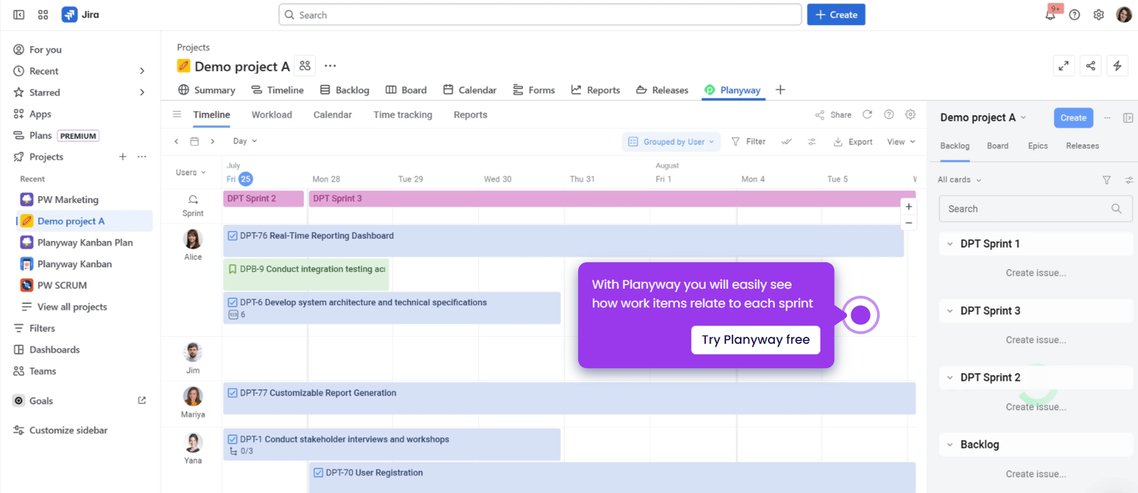 how to create sprint in Jira