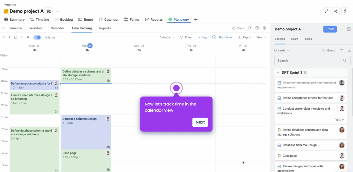 how to track time in jira
