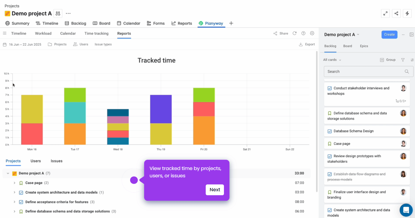 jira how to track time-reports