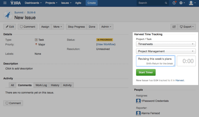 Time Tracking Ultimate Jira Guide Harvest