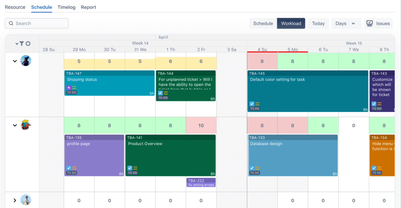 Team Board Schedule