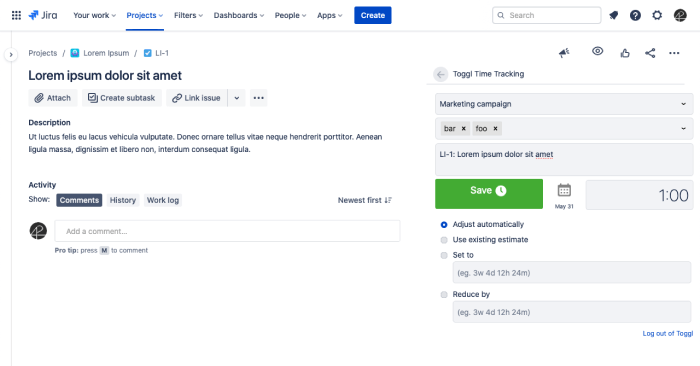 Time Tracking Ultimate Jira Guide TogglTrack