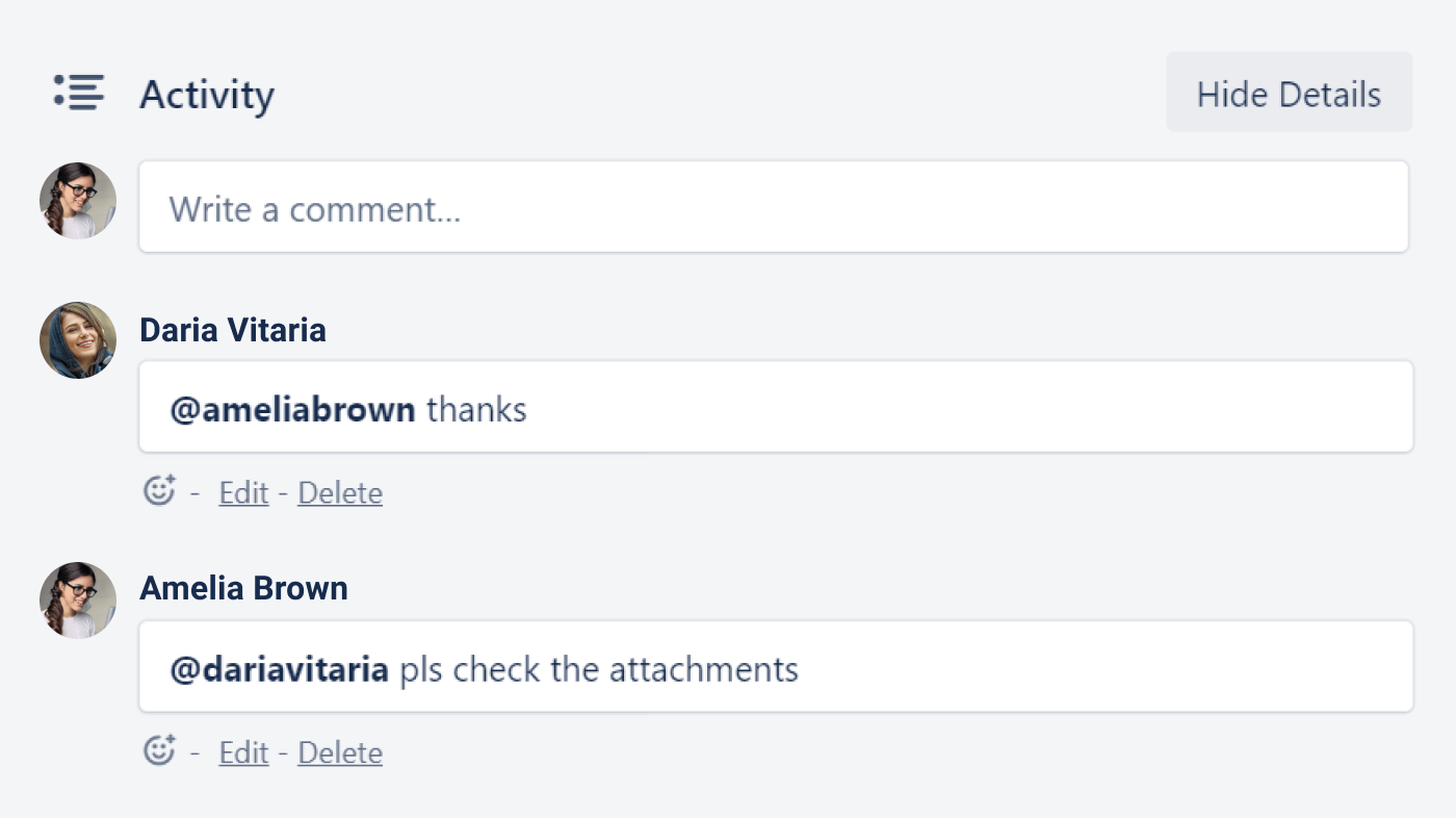 Communication in Trello