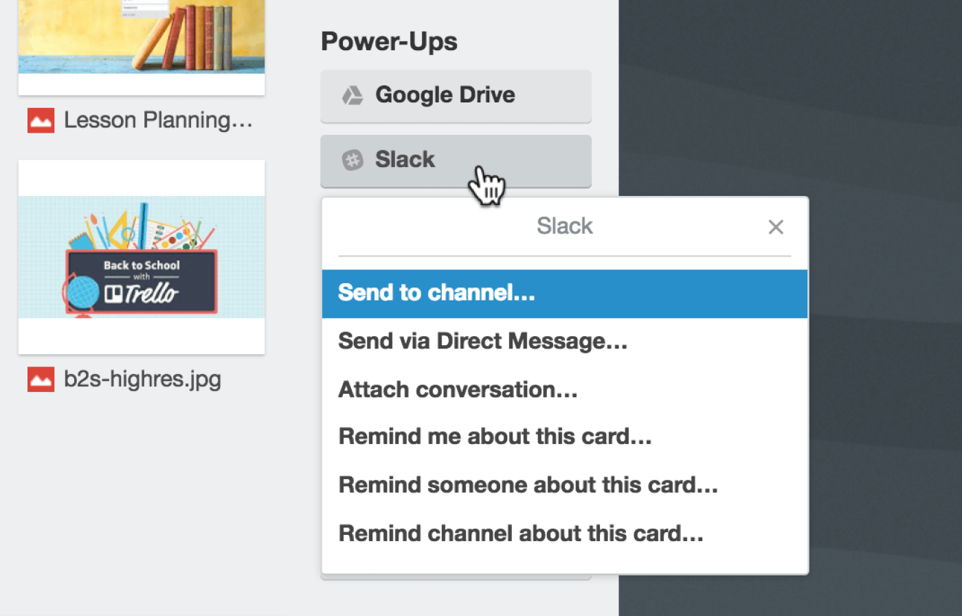 Slack power-up