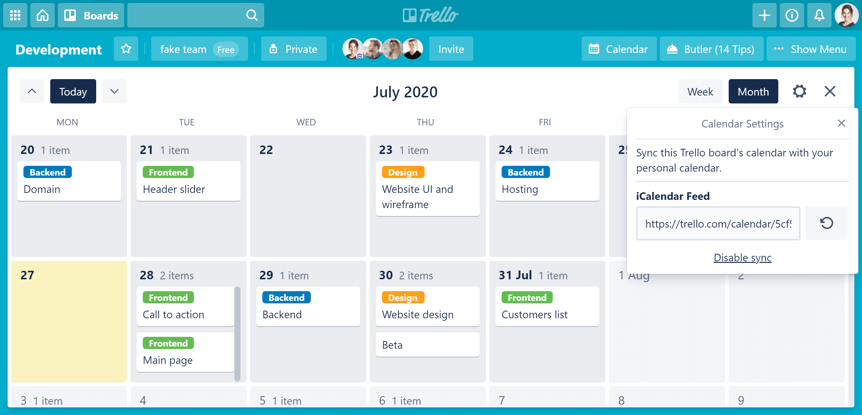 Google Sync Trello Calendar