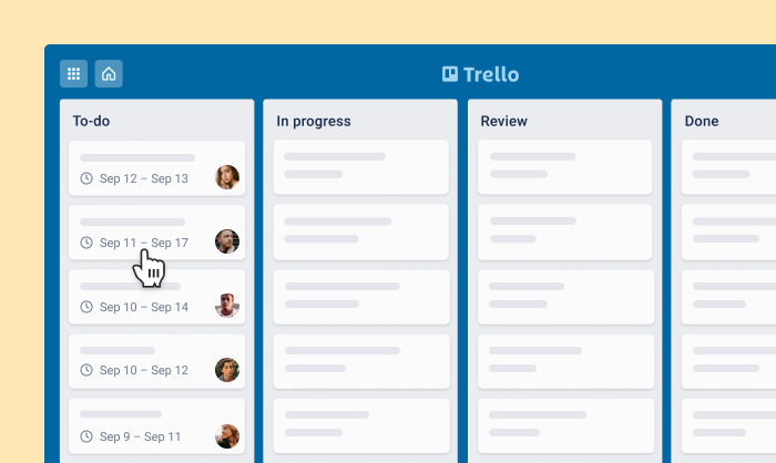 Trello Agile Project Management setting dates Trello