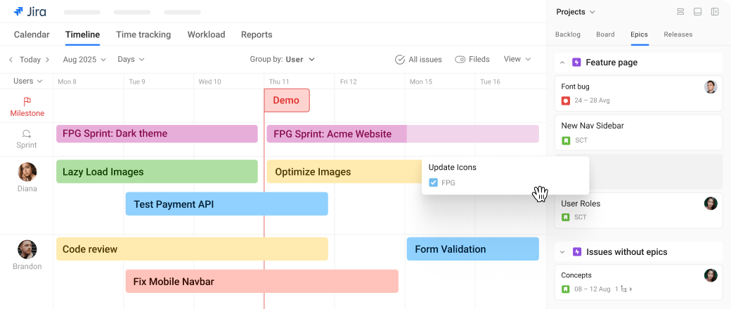 software development jira main