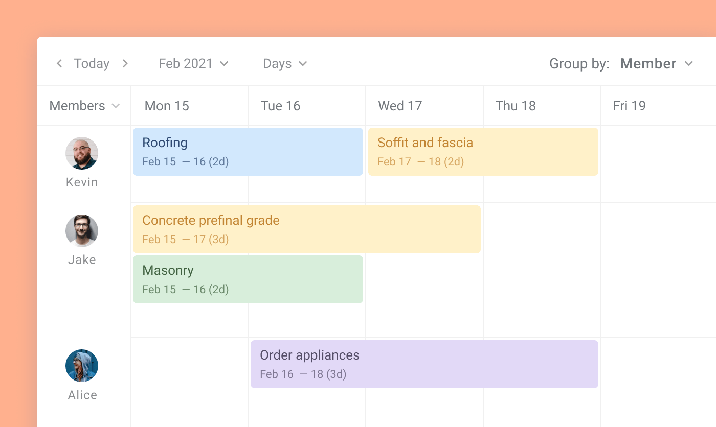 construction scheduling timeline