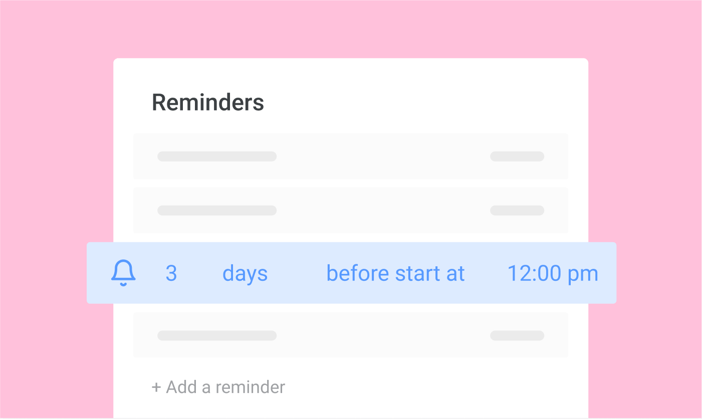 Reminders